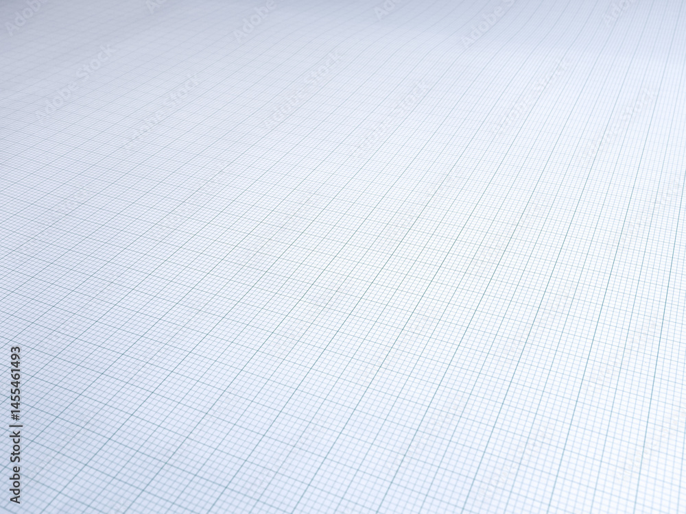 Close-up blue line graphs on white background. Closeup logarithmic graph grid scale paper backgrounds with short square pattern to image dimension. Close-up blue line graphs on white background. Closeup logarithmic graph grid scale paper backgrounds with short square pattern to image dimension.