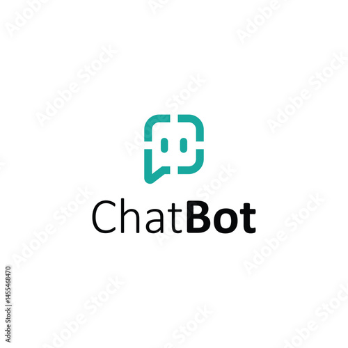 chat bot logo icon vector