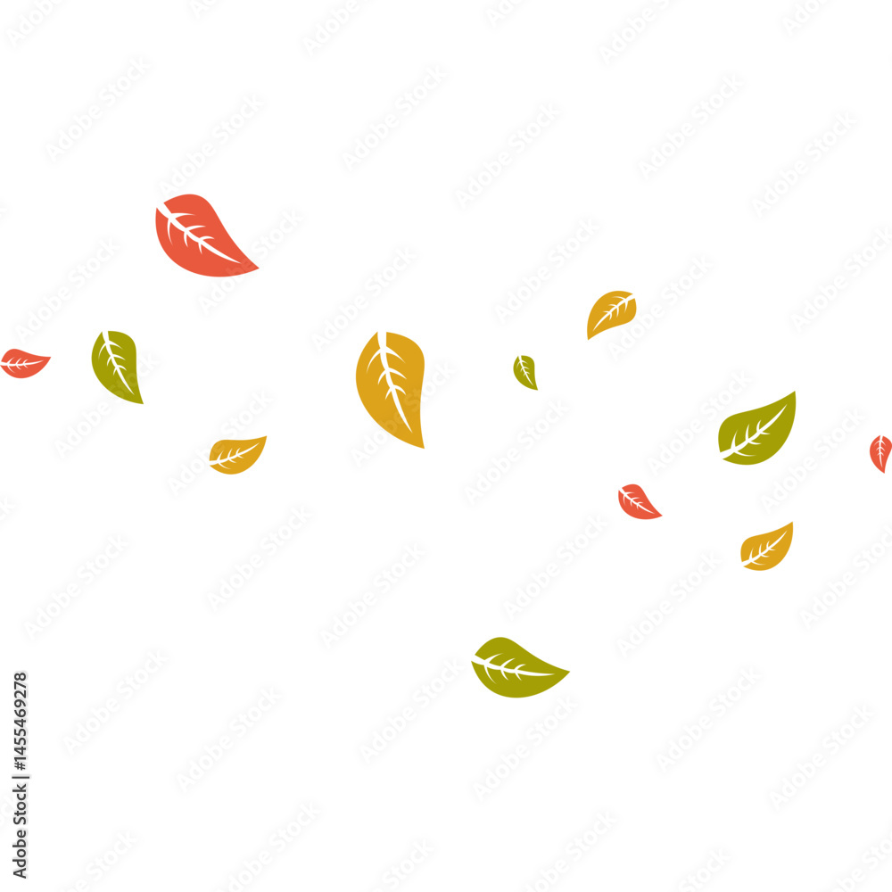 Obraz premium Fall Leaves Illustration