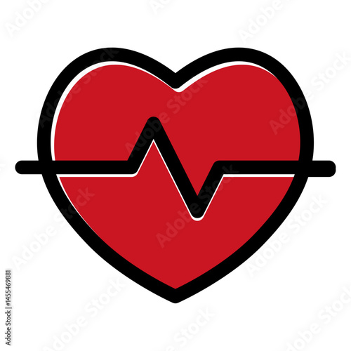 heart and heartbeat icon