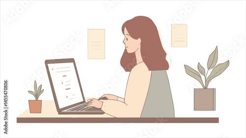 girl in the office