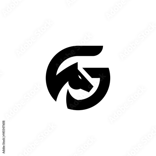 letter G horse logo
