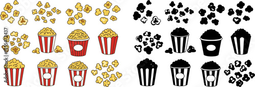 popcorn icon, popcorn vector illustration-simple illustration of popcorn, perfect for popcorn logos and icons

