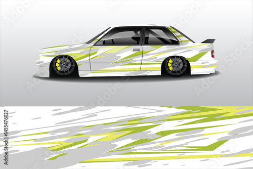 Sleek modified car design with dynamic graphics (4)