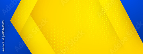 Yellow and blue abstract background perfect for modern designs, presentations, websites, and digital media projects needing a vibrant, eye catching backdrop.