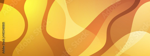 Abstract background with yellow and brown waves. Great for website backgrounds, posters, and social media graphics. Versatile and eye catching design.