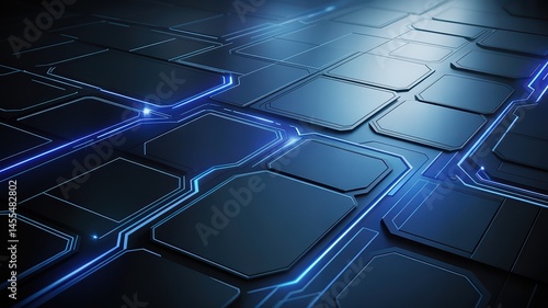 abstract blue background with cubes