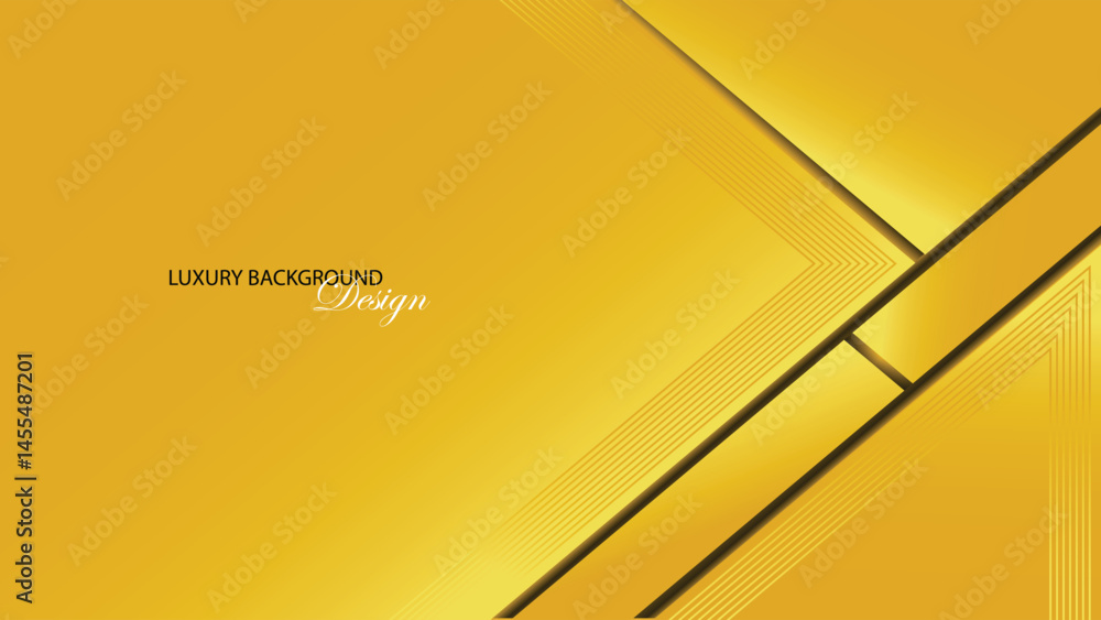 Obraz premium Yellow geometric background vector design.