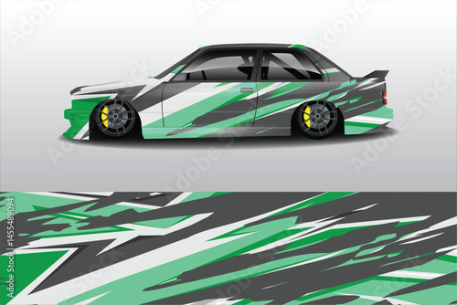 Sleek modified car design with dynamic graphics (5)