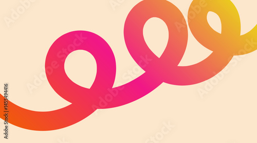 Abstract background with gradient color line shapes on a soft pink background, dynamic and playful pattern. curves of movement, fluidity. modern and minimalist with a vibrant yet calming vibe