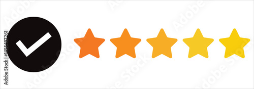 Star rating Icon. Vector illustration.