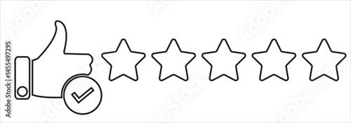 Star rating Icon. Vector illustration.