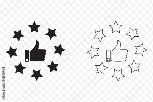 Star rating Icon. Vector illustration.