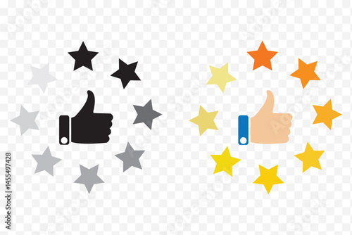 Star rating Icon. Vector illustration.