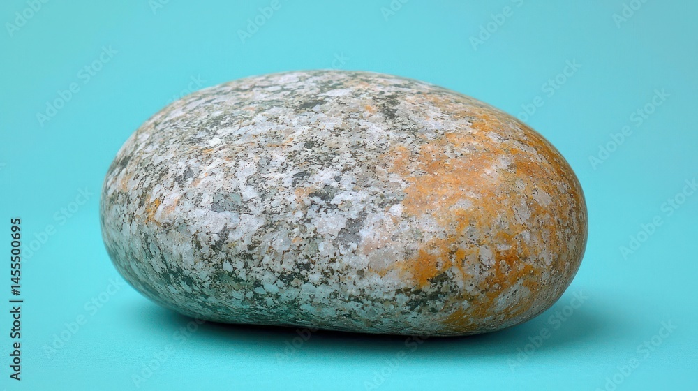 Oval stone with mottled colors Oval stone with mottled colors