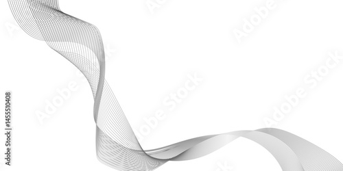floating geometric abstract curved line are arranging randomly, abstract technology blend smooth wave lines with floating curved style, twisted and floating wavy geometric curve lines.