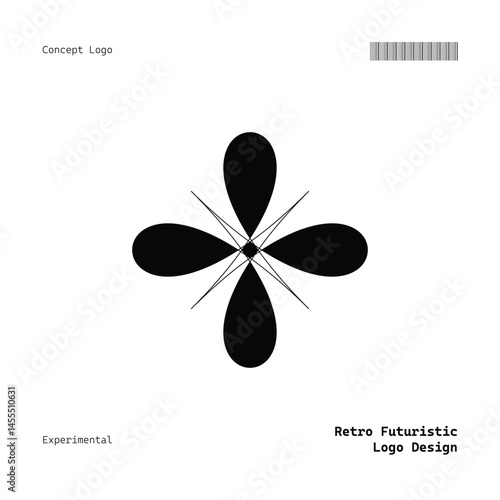 Versatile Minimalist Retro Futuristic Logo for Music, Fashion, Food, Events, and More