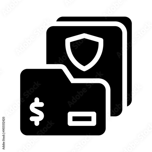 insurance policy glyph icon