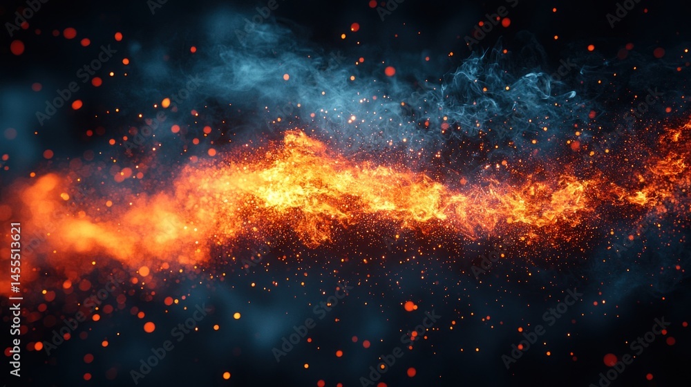 Fototapeta premium Fiery Abstract