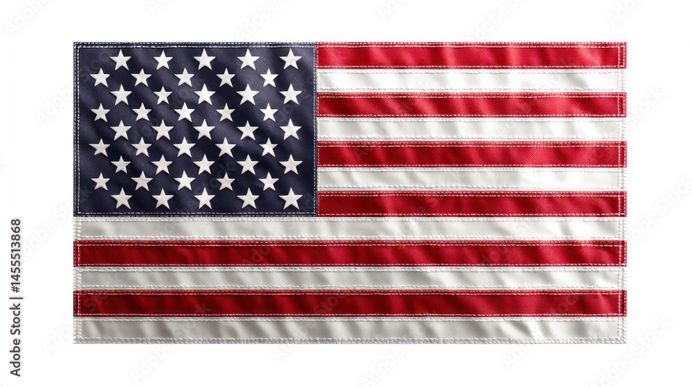 Obraz premium Vivid National Symbol with Stars and Stripes Ideal for Patriotic Themes and Celebrations