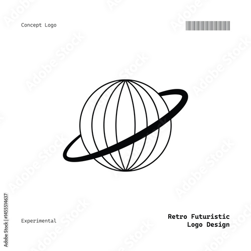 Versatile Minimalist Retro Futuristic Logo for Music, Fashion, Food, Events, and More