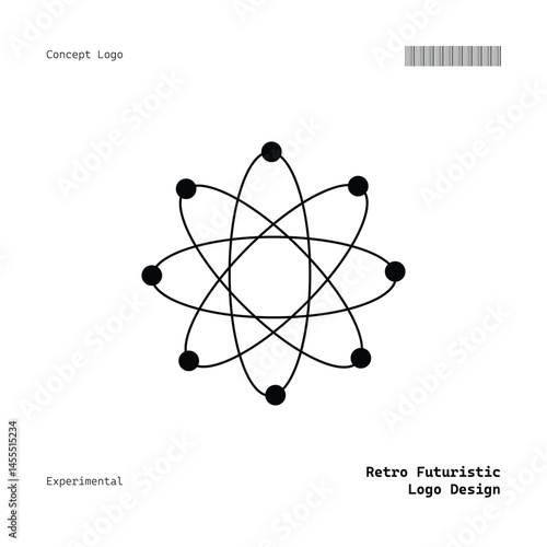 Versatile Minimalist Retro Futuristic Logo for Music, Fashion, Food, Events, and More