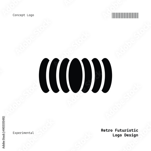 Versatile Minimalist Retro Futuristic Logo for Music, Fashion, Food, Events, and More