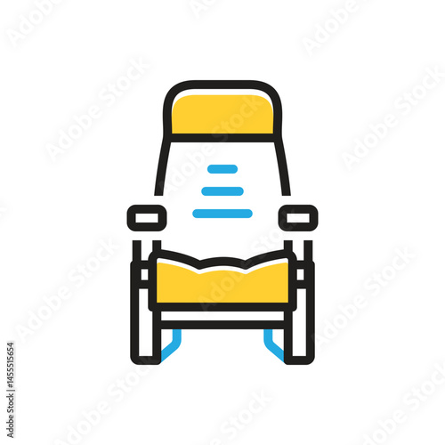 Multi color icon for seat