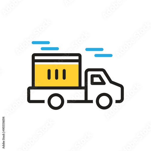 Multi color icon for delivery
