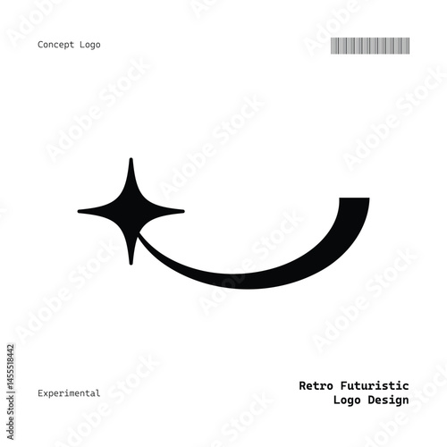 Versatile Minimalist Retro Futuristic Logo for Music, Fashion, Food, Events, and More