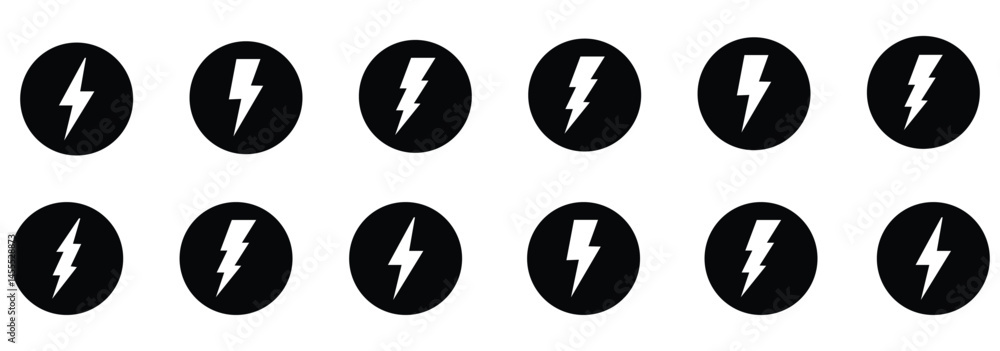 Vector lightning logo electric, set of thunder and lightning isolated on white background. Vector lightning logo electric, set of thunder and lightning isolated on white background.