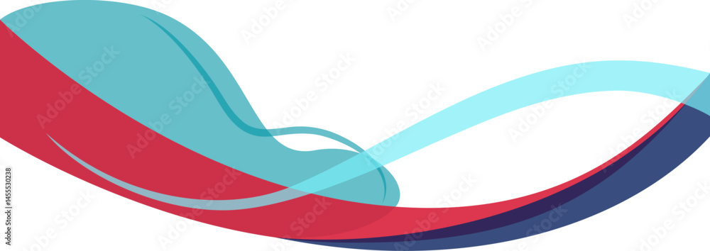 Fototapeta premium Business Abstract Wave Footer. Curve and wavy abstract footer design for business.