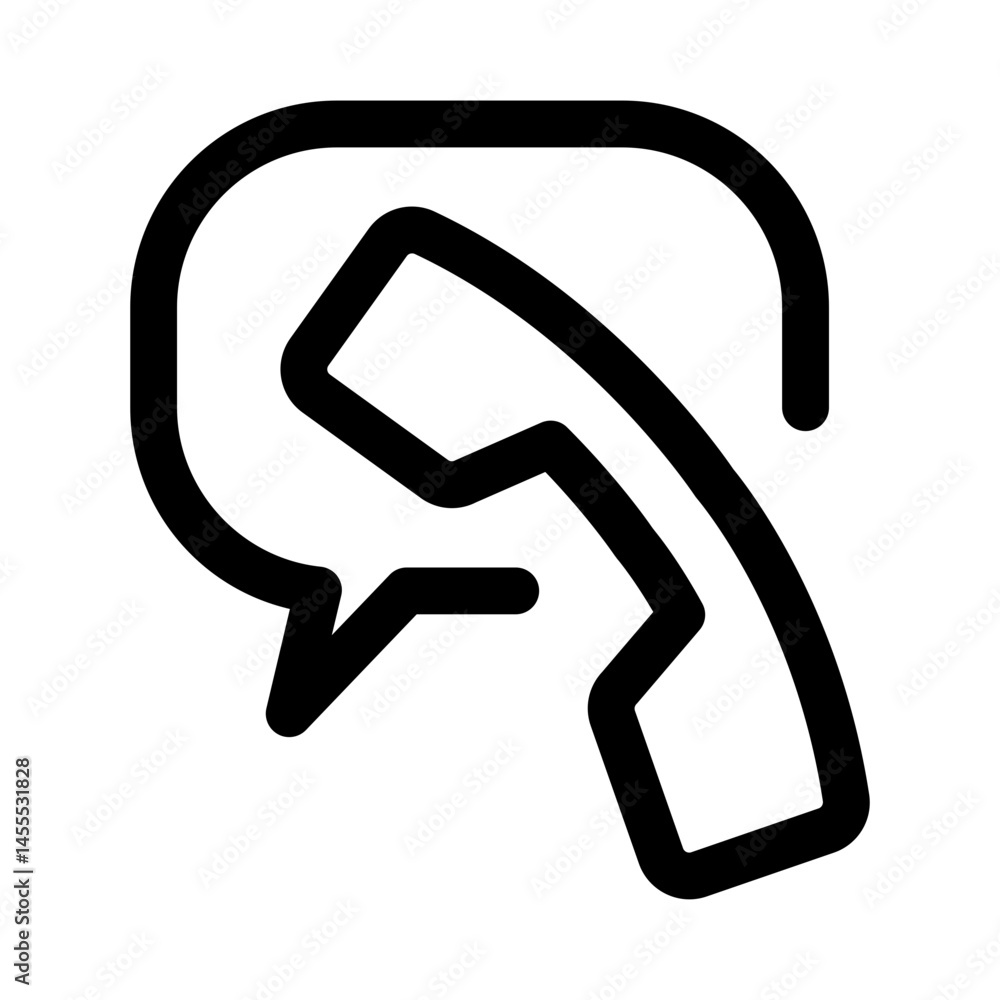 Phone and message icon Phone and message icon