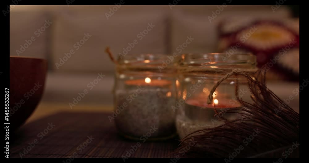Serene Candlelit Dcor for Relaxation and Ambiance Serene Candlelit Dcor for Relaxation and Ambiance
