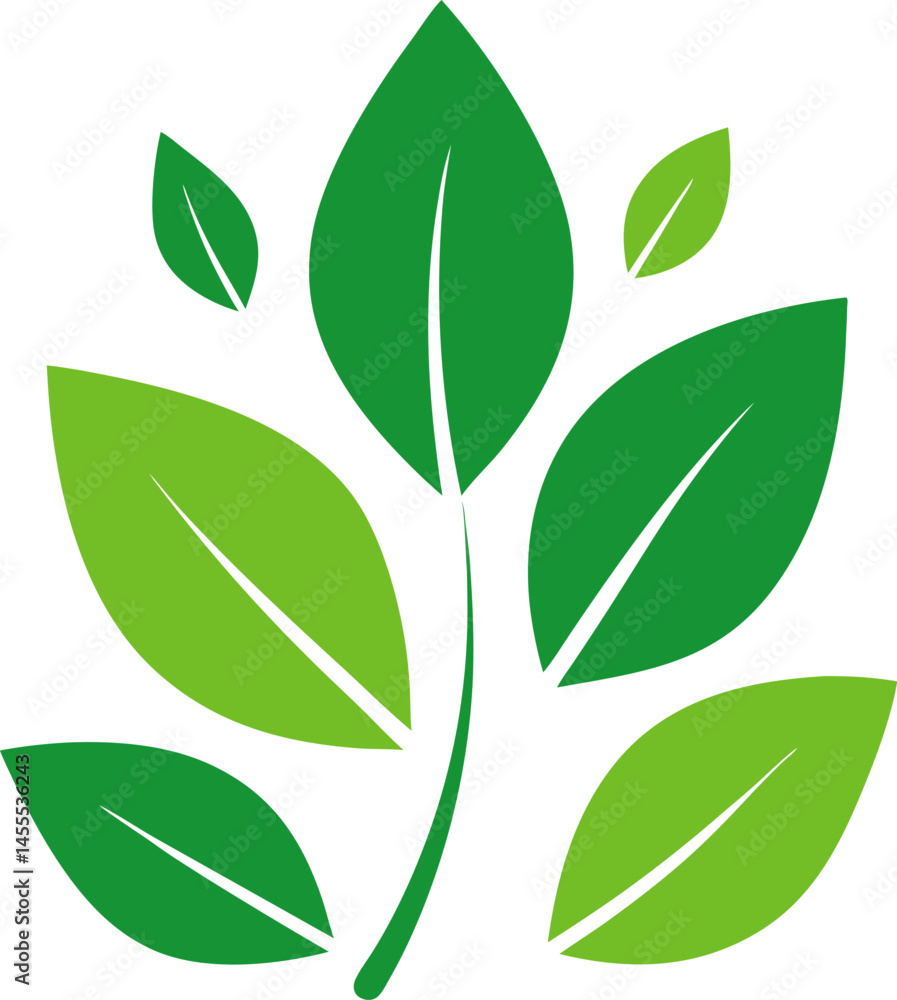 Naklejka premium vector green leaf