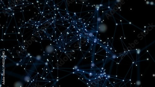 Wallpaper Mural AI technology plexus background of animated lines and dot connection network triangles. Artificial intelligence concept animation video 4k background.	
 Torontodigital.ca