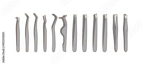 Various kinds of tweezers, Different types of tweezers
