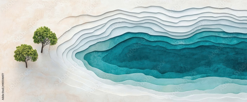 Obraz premium Layered Water Feature