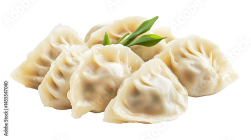 Dumplings (Jiaozi) isolated in White background ,Transparent Background ,Food image