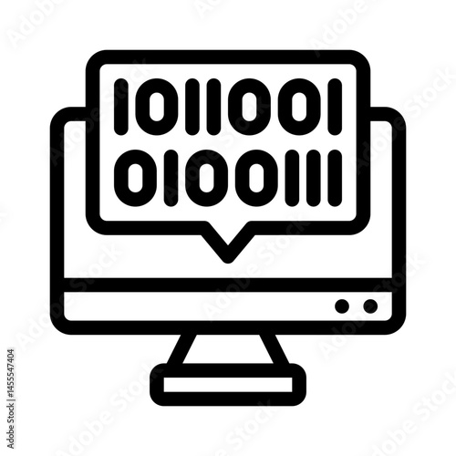 binary line icon