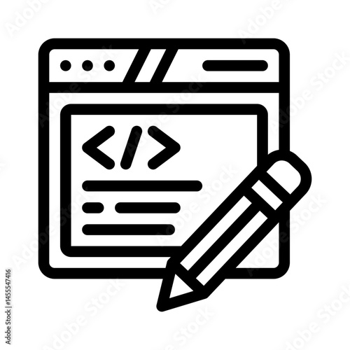 code editor line icon