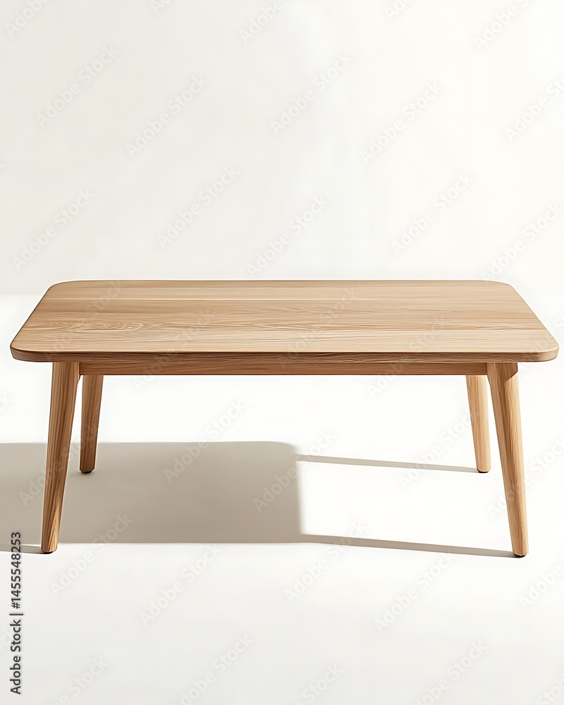 Fototapeta premium Wooden table with a light brown color