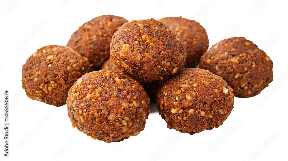 Falafel isolated in White background ,Transparent Background ,Food image Falafel isolated in White background ,Transparent Background ,Food image