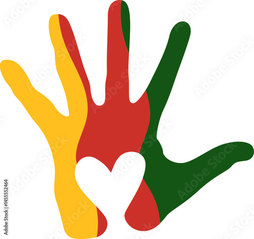 Juneteenth Emancipation Illustration. Juneteenth decoration vector isolated.