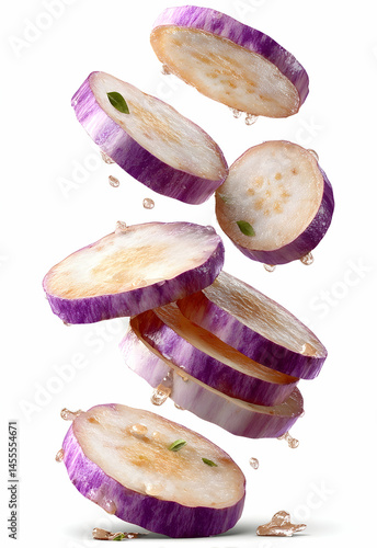 Eggplant in Isolated White