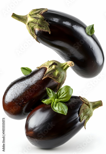 Eggplant in Isolated White