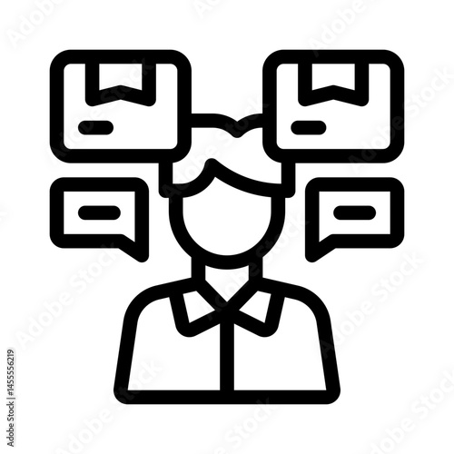 logistics line icon