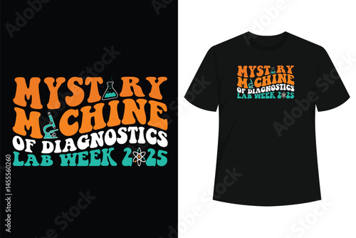 Mystery Machine of Diagnostics Lab Week 2025 Med Lab Tech T-Shirt