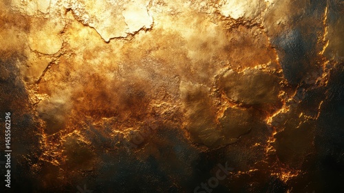 Wallpaper Mural Golden abstract textures and flowing metallic forms create a sense of richness, elegance, and premium quality. Perfect for luxury branding, high end packaging. Torontodigital.ca