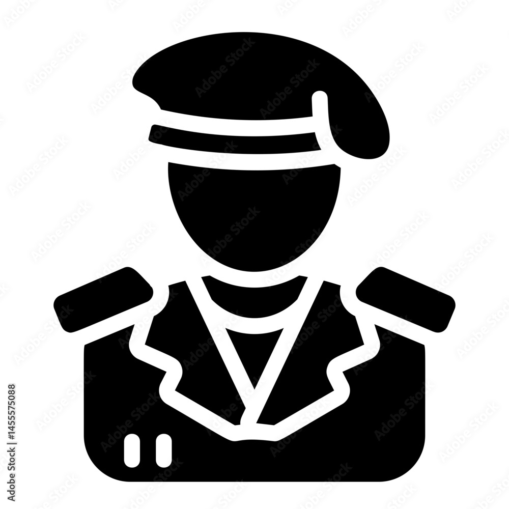 Veteran Solid Icon Veteran Solid Icon